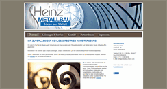 Desktop Screenshot of metallbau-heinz.com